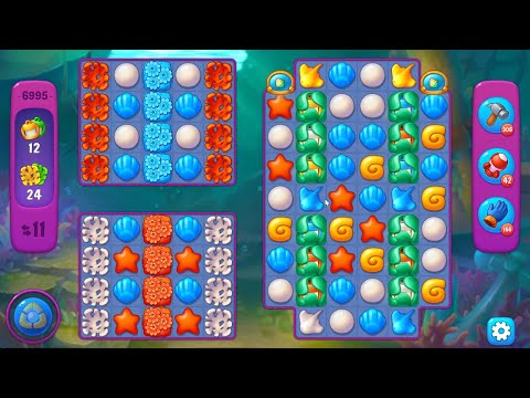 Fishdom 6995 Super Hard Level - 11 moves - NO BooSTERS