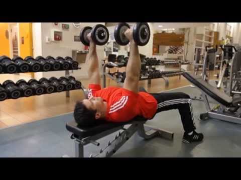 Dumbbell Bench Press - Chest Exercise for Gym