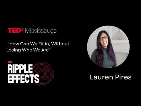Lauren Pires on the TEDxMississauga stage