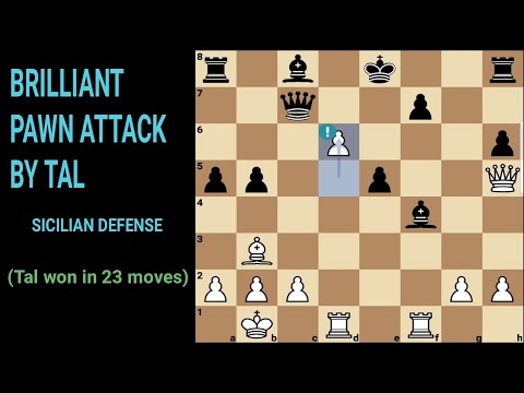 Mikhail Tal vs Istvan Bilek 1964 - Amsterdam interzonal tournament. Amsterdam,Netherland