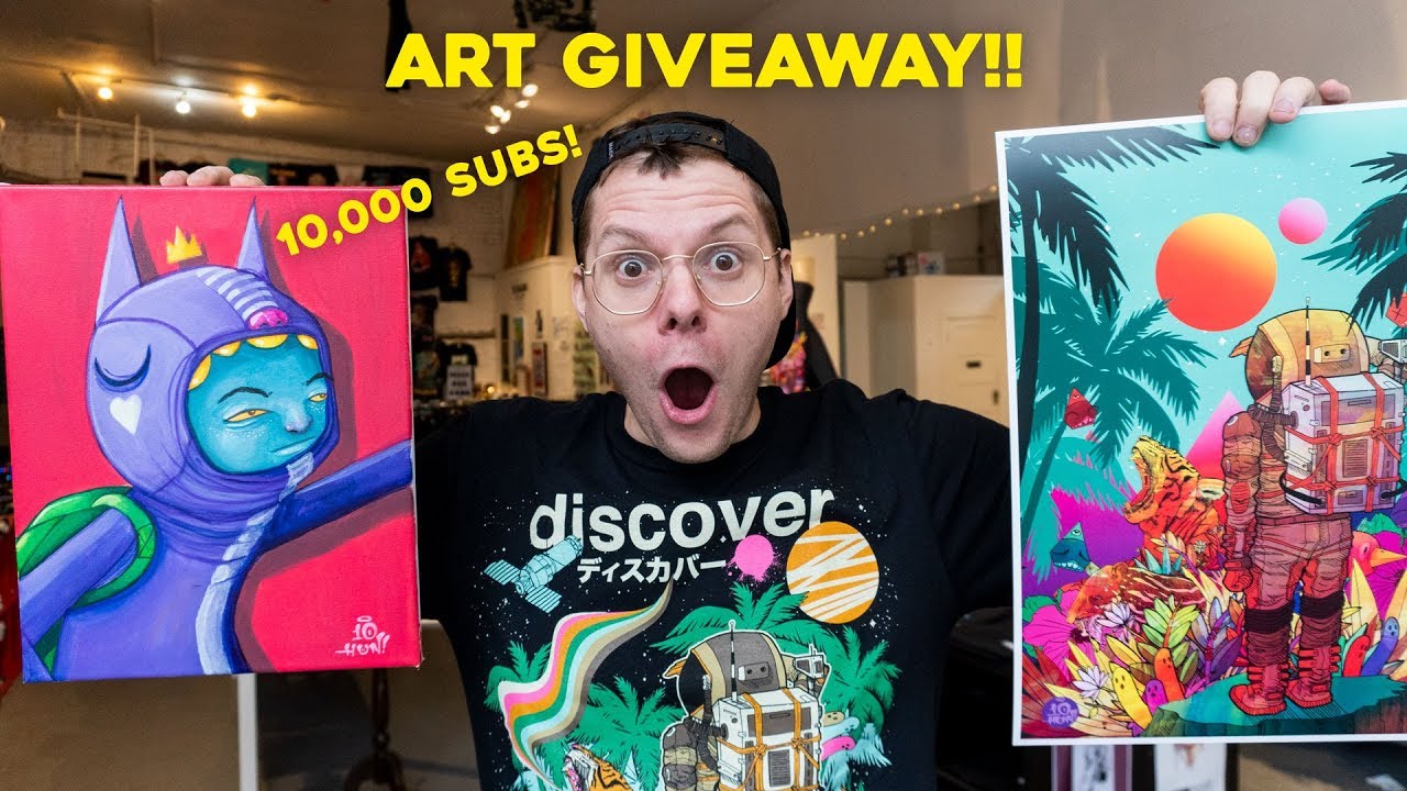 10,000 Subscribers Celebration!  ART GIVEAWAY!