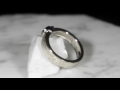 video - Mokume Millegrained Solitaire Engagement Ring