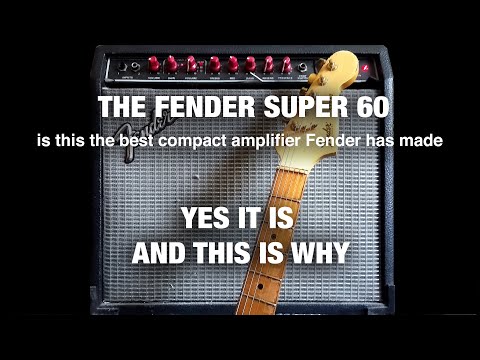 Fender Super 60 2-Channel 60-Watt 1x12" Guitar Combo 1988 - 1992 - Black image 10
