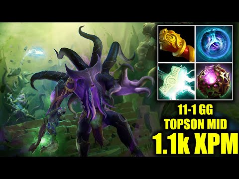 🔥 EZ 1.1k XPM - NEW FACELESS VOID ARCANA - TOPSON - 11 KILLS - DOTA 2 Pro Game Highlights