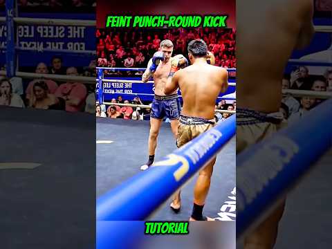 Feint Punch-Round Kick 😈💯 #tutorial #training #shortsvideo #usa #yt #ytshort #ytshorts #mma