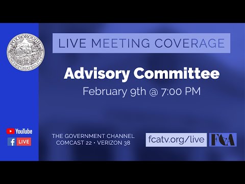 Thumbnail for Advisory Committee Meeting 2/9/22