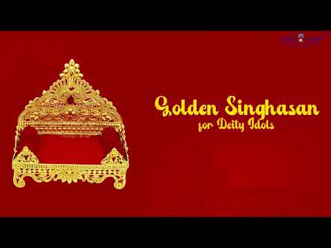 Golden Singhasan for Deity Idols and Murtis video