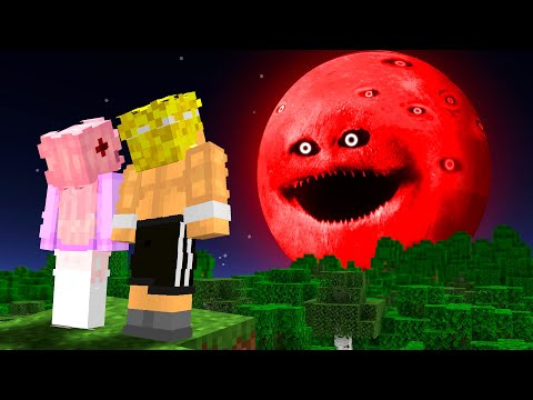 I survived the BLOOD MOON World Eater in Minecraft