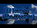 Weather Conditions In Spanish El Tiempo