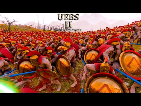 19000  Laser Knights VS 21000 Spartans. Ultimate Epic Battle Simulator 2  UEBS 2