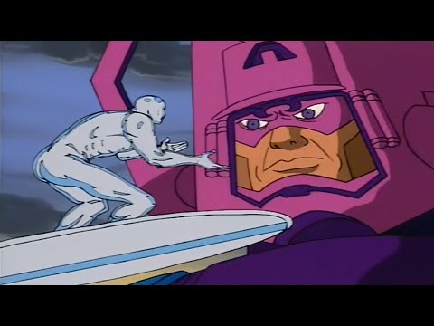 Silver Surfer pleads with Galactus | Fantastic Four Animated Series Easter egg (1994)