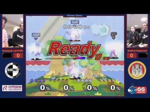 GG Bergen Laksevåg 32 - Norway & CPU vs Wolff & FriskyCissin - L2 - Melee Doubles
