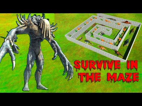 THE SCOURGE OF SURVIVING IN THE MAZE | ANIMAL REVOLT BATTLE SIMULATOR
