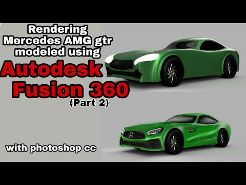 Mercedes AMG gtr: Rendering fusion 360 model in photoshop (part 2)