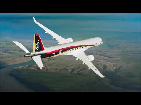 Mitsubishi MRJ in flight