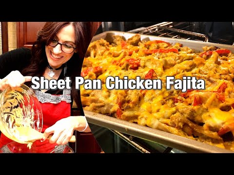 Sheet Pan Chicken Fajita Casserole (keto, low-carb) w / Cauliflower Rice | Whats for Dinner