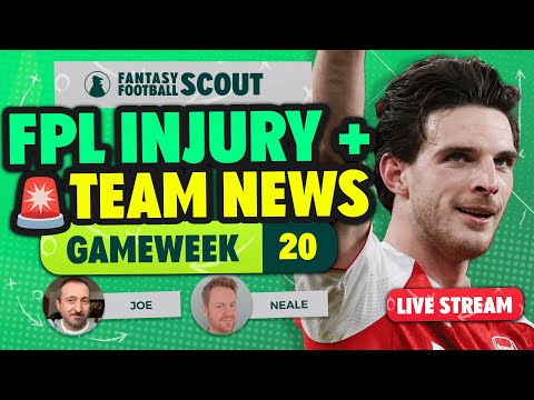 RICE OUT? ❌ | FPL GW20 INJURY + TEAM NEWS 🚨| Fantasy Premier League Tips 2025/26