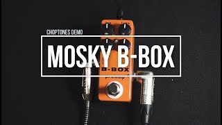 Video thumbnail for Mosky Pedals | B-Box Preamp | Playthrough (Xotic BB Preamp) by ChoptonesOfficial