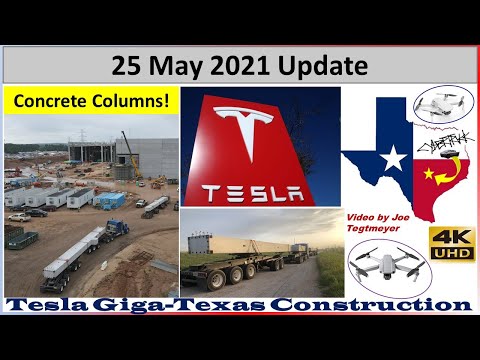 Tesla Gigafactory Texas 25 May 2021 Cyber Truck & Model Y Factory Construction Update (07:30AM)