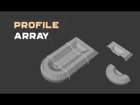Profile Array set up tutorial Blender