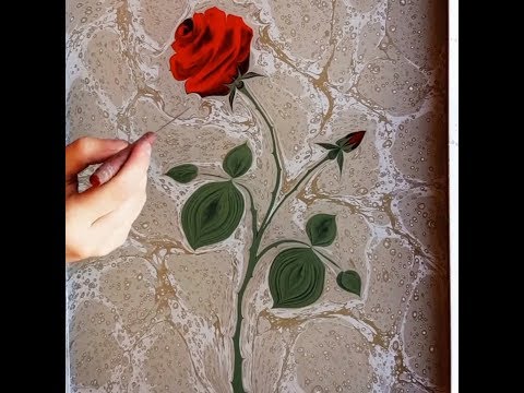 PAINTING  on WATER! Ebru Art with Ilker Selimler