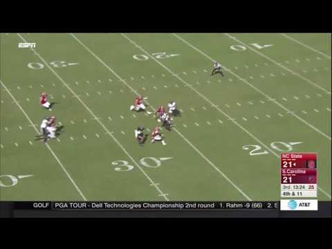 2017 USC vs NCST - Chris Lammons 26 Yd Punt Return