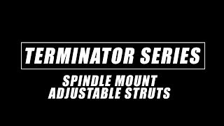 Terminator Double Adjustable Spindle Mount Strut Aluminum Steering Arm - video thumbnail 3