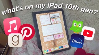 WHAT’S ON MY NEW iPAD 10TH GENERATION (256GB!) | Aesthetic Apps, Productivity Setup + Organization
