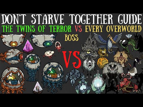 The Twins Of Terror VS Every Boss - Don't Starve Together Guide [Terraria Crossover]