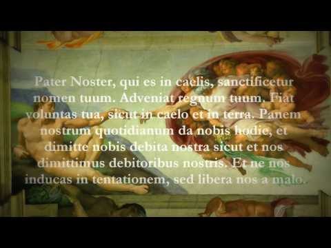 Catholic Prayers - Our Father, Latin