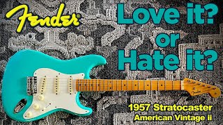 Video thumbnail for Fender American Vintage ii 1957 Stratocaster - One Month Review - Love it or Hate it? by Nick Handley Creative