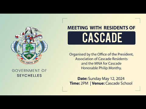 Meeting with residents of Cascade