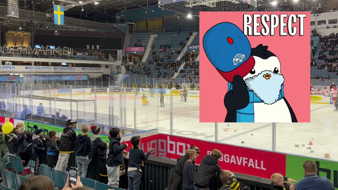 Nallekastning under matchen AIK - Almtuna