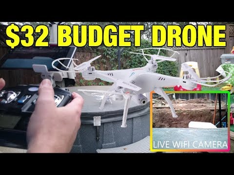$50 BUDGET DRONE w/ WIFI Camera SYMA X5SW-V3 Review