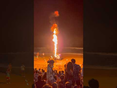 Fire show at Ao Nang beach | krabi | #thailand #fun #viralvideo #krabibeach