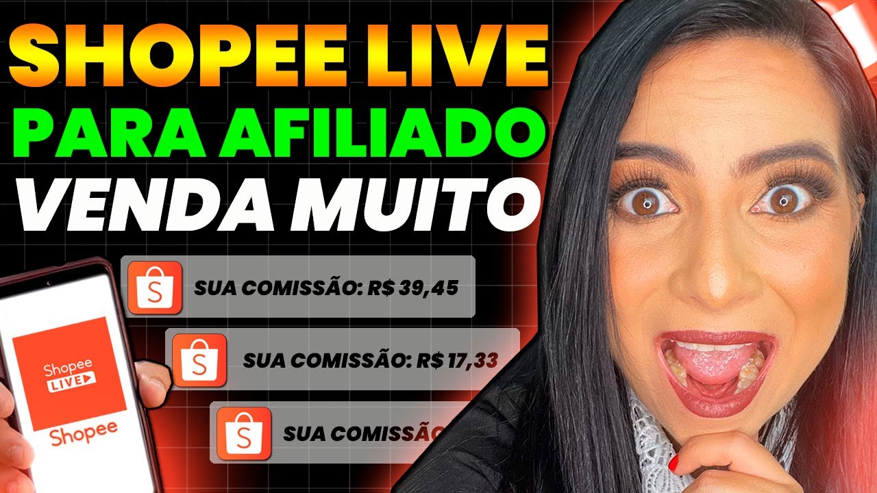LIVE PARA AFILIADO SHOPEE: Como Fazer Live na Shopee? Como Ganhar Dinheiro Com Shopee Live?