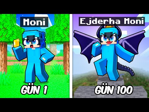 Hardcore Minecraft'ta EJDERHA Olarak 100 Gün Geçirmemin Hikayesi...