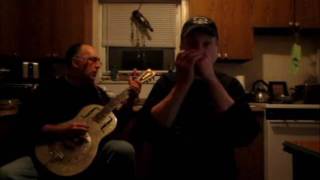 Banty Rooster Charlie Patton Resonator Guitar / Harmonica
