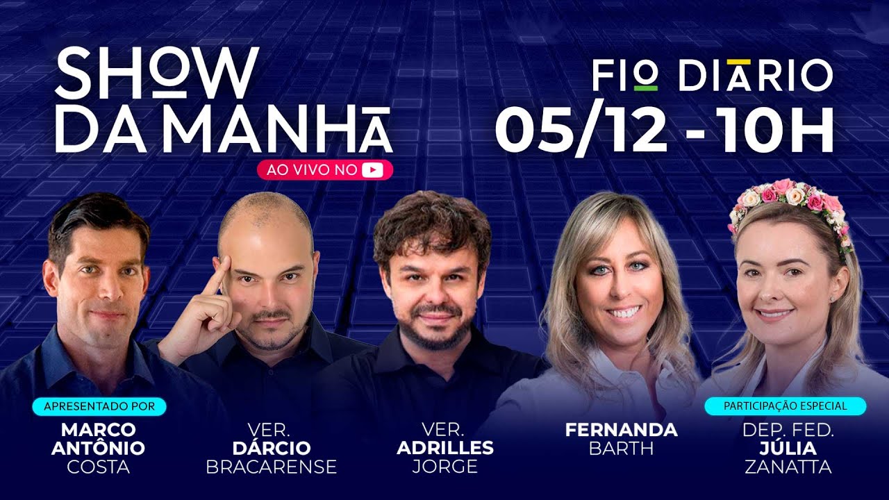 SHOW DA MANHÃ - URGENTE: GILMAR DESAFIA - MOTTA FRAQUEJA - BANCO MASTER - 05/12/2025