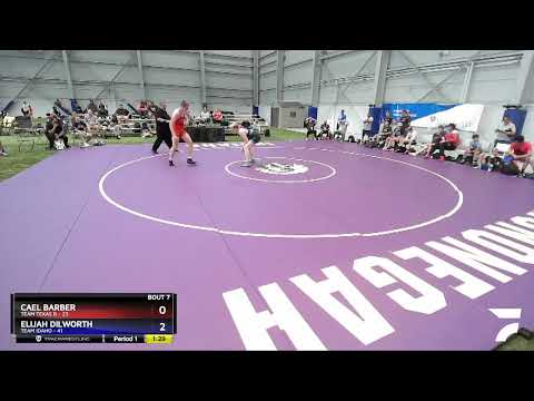 195 Lbs Round 3 (6 Team) - Cael Barber, Team Texas B Vs Elijah DILWORTH, Team Idaho E1de