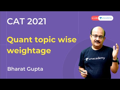 CAT Quant Topic wise weightage | Bharat Gupta