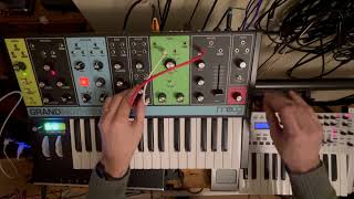 Moog grandmother Arpeggiator vs X-station