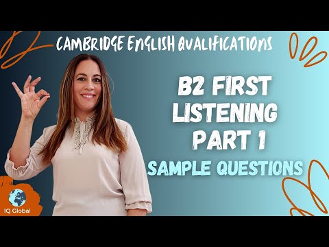 B2 First Listening Part 1 | Sample Questions