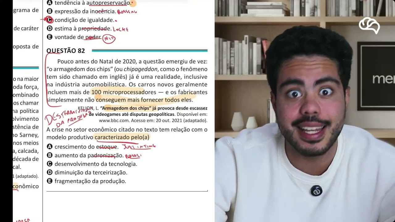 Resolução em Vídeo — Questão 82 ENEM 2025 Belém