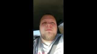 being goofy by lip syncing