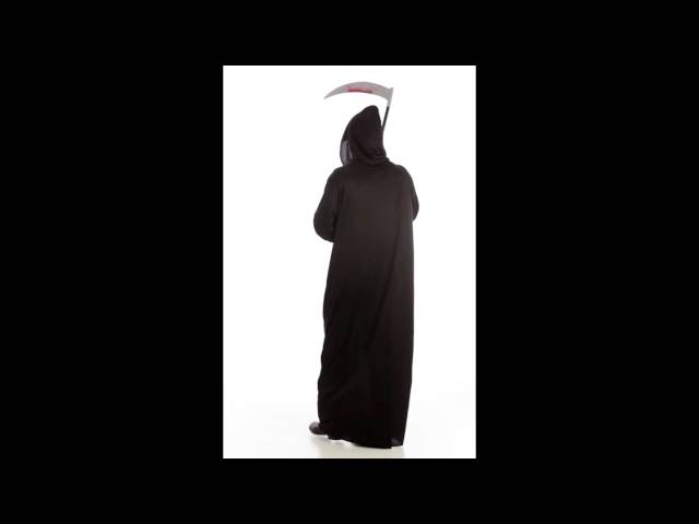 Vídeo relacionado con Disfraz de Muerte Adulto,Disfraz de Fantasma Halloween,Disfraz de Segador,Largo Capa con Capucha,con Máscara de Calavera, Guantes, guadaña,para Halloween Fiesta Carnival Costume Cosplay (verde)