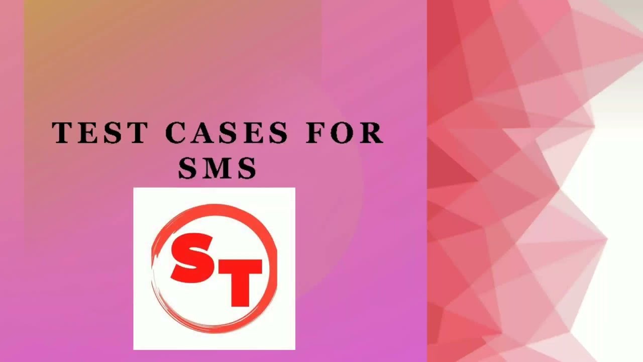 Test Cases For SMS | Test cases For SMS functionality