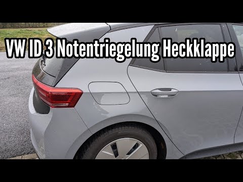 VW ID 3 Notentriegelung Heckklappe Kofferraum öffnen Volkswagen ID3