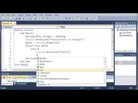 Visual Basic Tutorial 24 Select Case Youtube