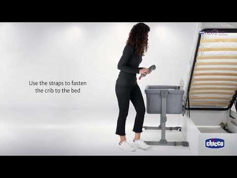 How to fasten Chicco Next2Me Essential  to bed - Chicco (English)